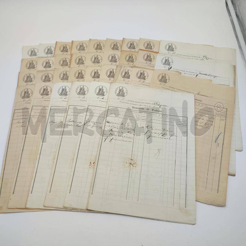 DOCUMENTI VOLTURE VARUE ANNI 1800 | Mercatino dell'Usato Corbetta 1