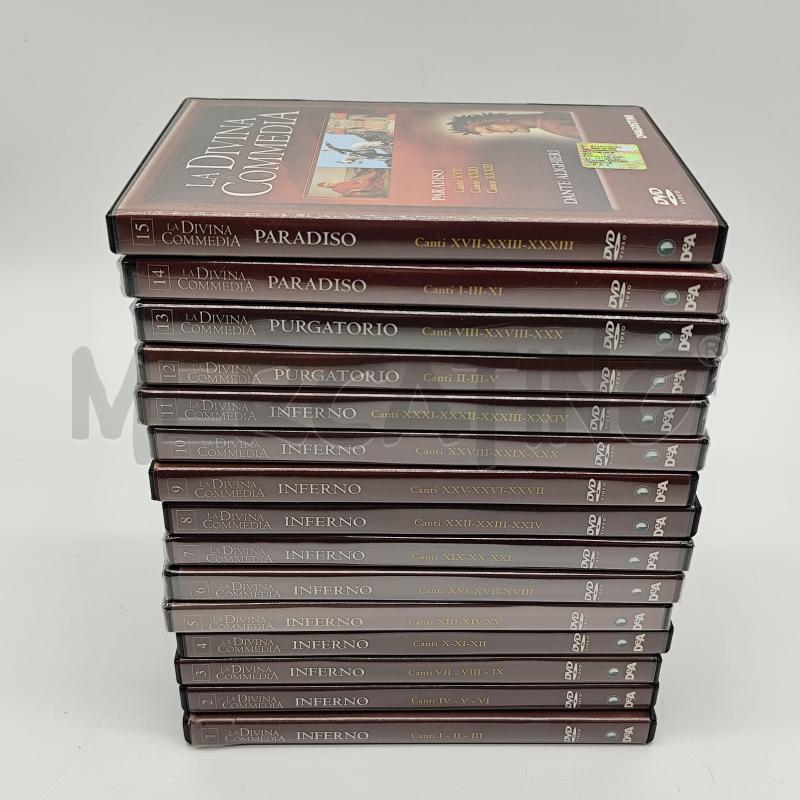 DVD LA DIVINA COMMEDIA DEAGOSTINI 15 DVD  | Mercatino dell'Usato Corbetta 1