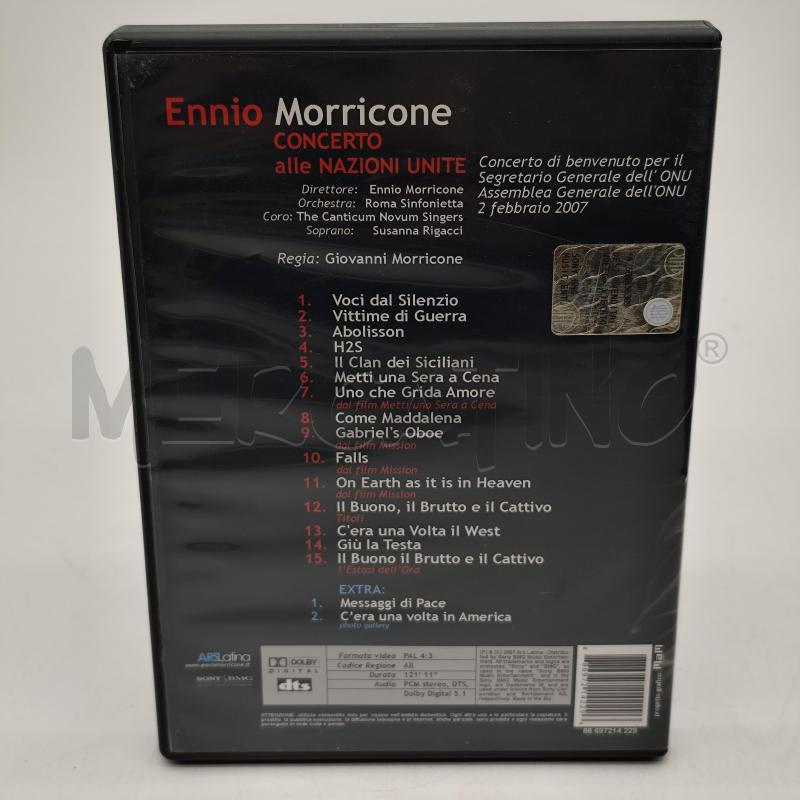 ENNNIO MORRICONE CONCERTO ALLE NAZIONI UNITE DVD  | Mercatino dell'Usato Corbetta 2
