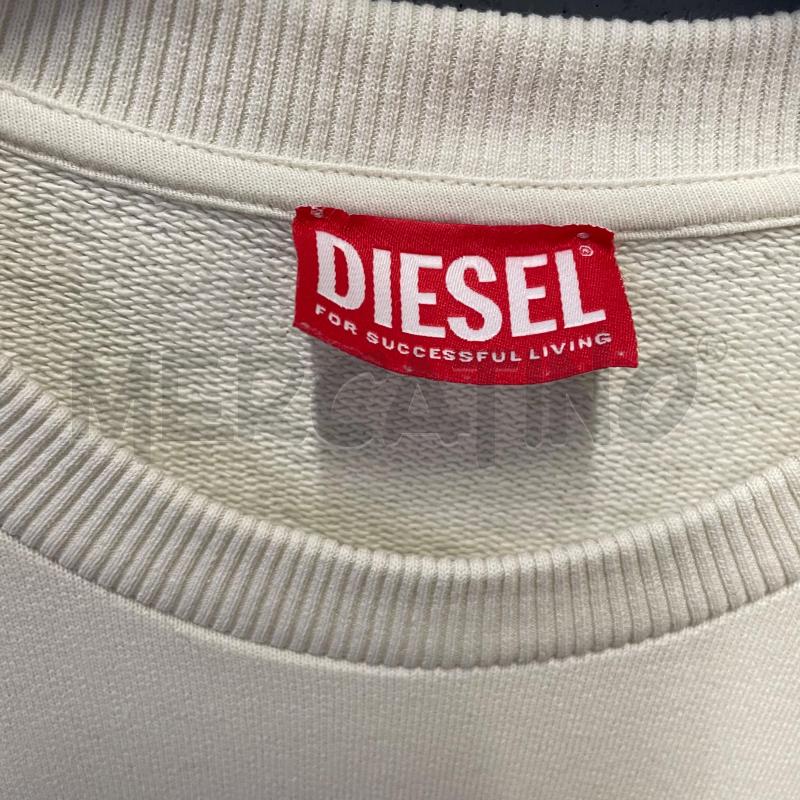 FELPA DIESEL PANNA LOGO RILIEVO | Mercatino dell'Usato Corbetta 2