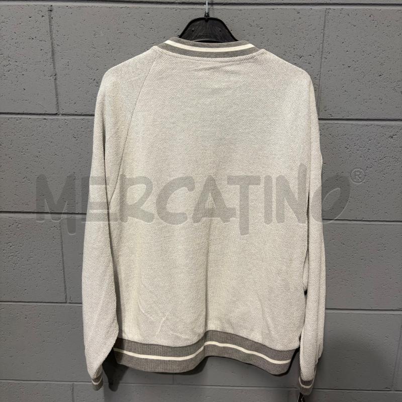 FELPA DONNA ELEVENTY GRIGIO LAME' BANDA LATO | Mercatino dell'Usato Corbetta 4