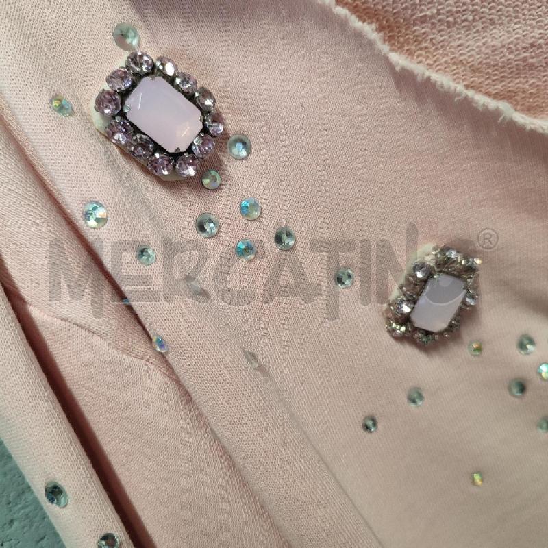 FELPA DONNA PINKO ROSA STRASS DECORI GIOIELLO | Mercatino dell'Usato Corbetta 3