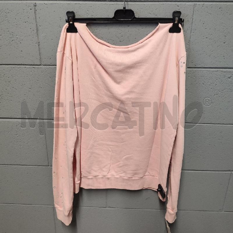 FELPA DONNA PINKO ROSA STRASS DECORI GIOIELLO | Mercatino dell'Usato Corbetta 4