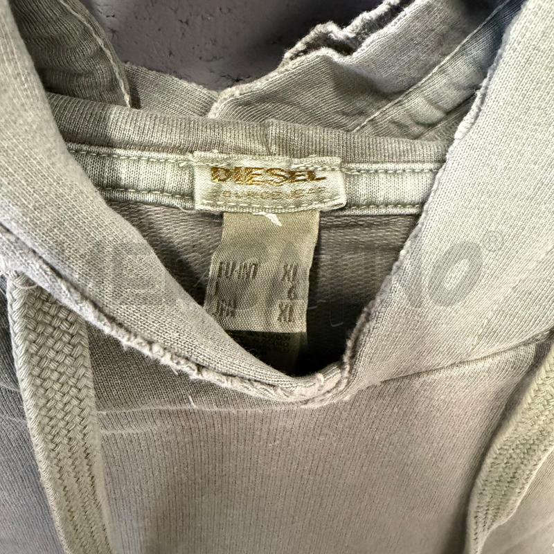 FELPA UOMO DIESEL VERDE DELAVE BORDI ROVINATI | Mercatino dell'Usato Corbetta 2