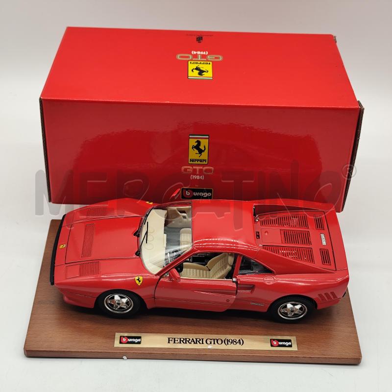 FERRARI GTO 1984 3527 BBURAGO 1/18 MODELLINO  | Mercatino dell'Usato Corbetta 1