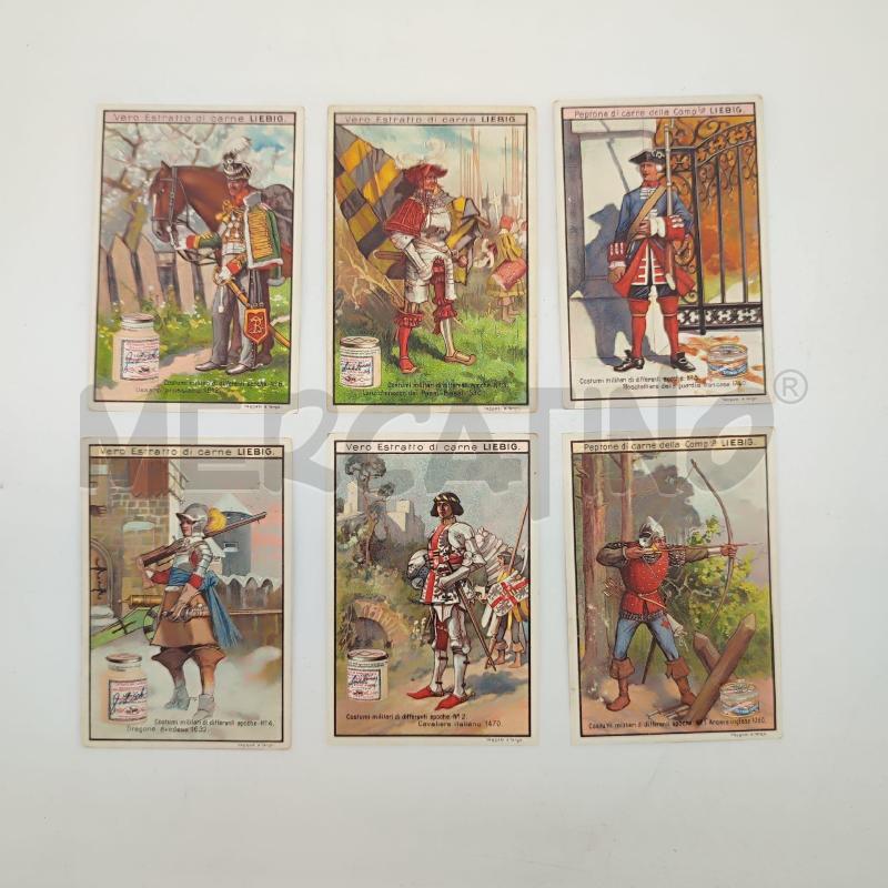 FIGURINE LIEBGI 1900 N 619 COSTUMI MILITARI DIFFERENTI EPOCHE | Mercatino dell'Usato Corbetta 1