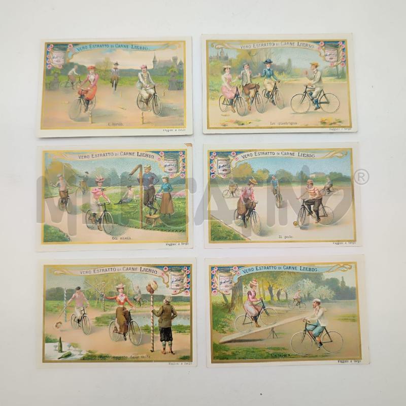 FIGURINE LIEBIG 1901 N 658 LA BICICLETTA NELLO SPORT | Mercatino dell'Usato Corbetta 1