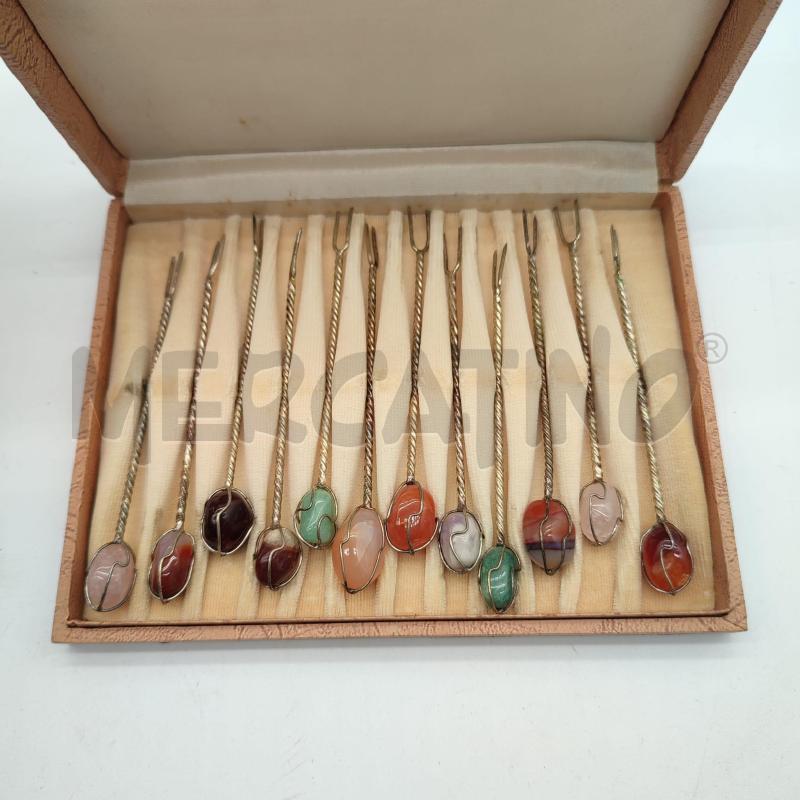 FORCHETTINE CON PIETRA DECORATIVA | Mercatino dell'Usato Corbetta 2