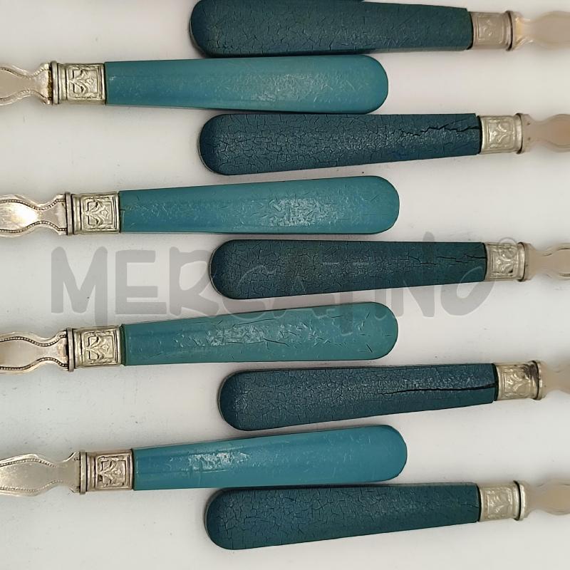FORCHETTINE DOLCE VINTAGE 14PZ MAN BLU | Mercatino dell'Usato Corbetta 3