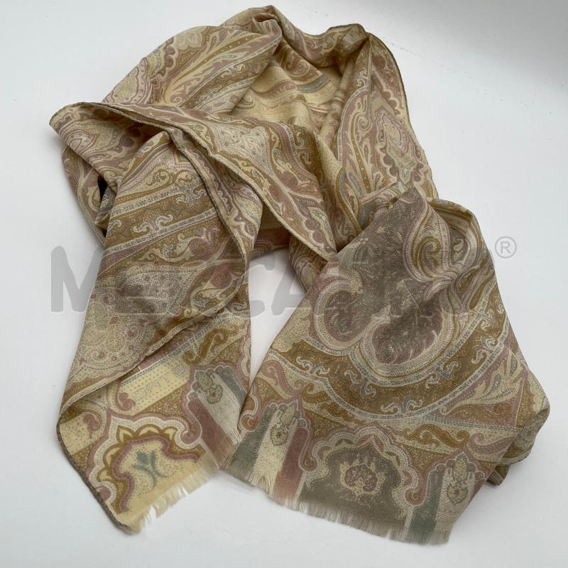 FOULARD ETRO FANT JAQUARD PANNA MISTO LANA/SETA | Mercatino dell'Usato Corbetta 2