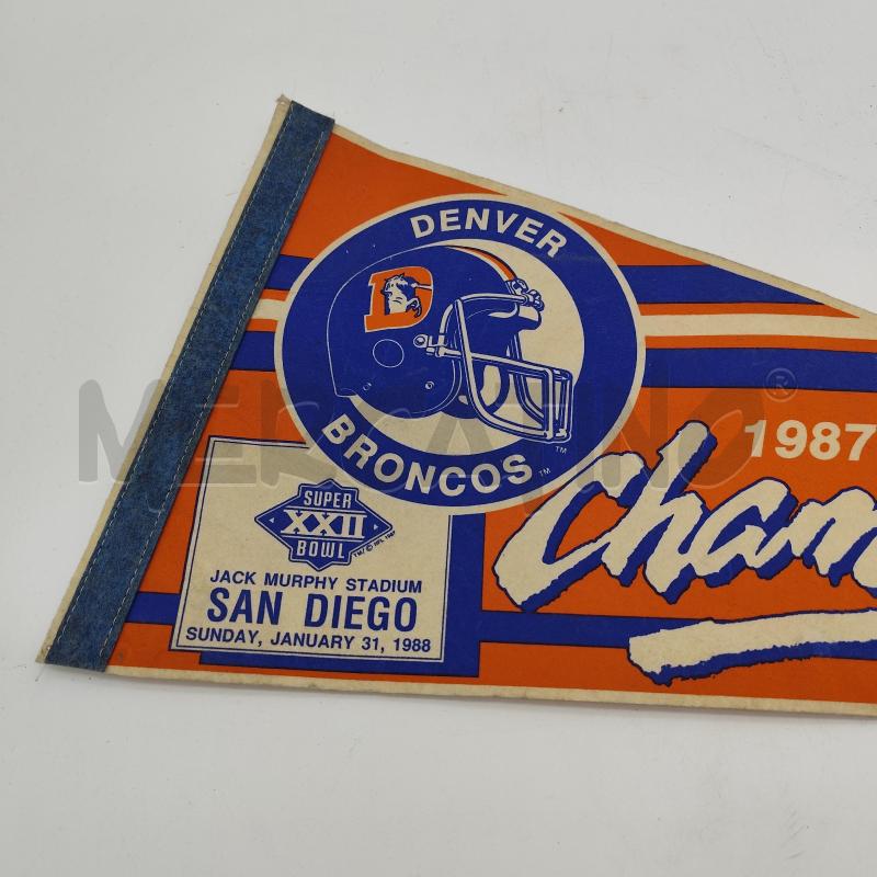 GAGLIARDETTO DENVER BRONCOS SUPER BOWL XXII | Mercatino dell'Usato Corbetta 2