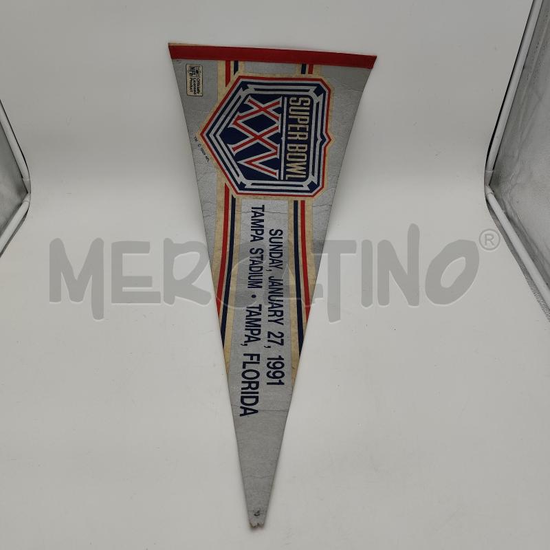 GAGLIARDETTO SUPER BOWL XXV 1991 TAMPA STADIUM FLORIDA | Mercatino dell'Usato Corbetta 1
