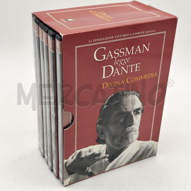 GASSMAN LEGGE DANTE DIVINA COMMEDIA BOX 6 DVD  | Mercatino dell'Usato Corbetta 1