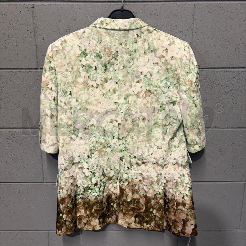 GIACCA DONNA LES COPAINS M/M ORTENSIE PANNA/VERDE  | Mercatino dell'Usato Corbetta 4