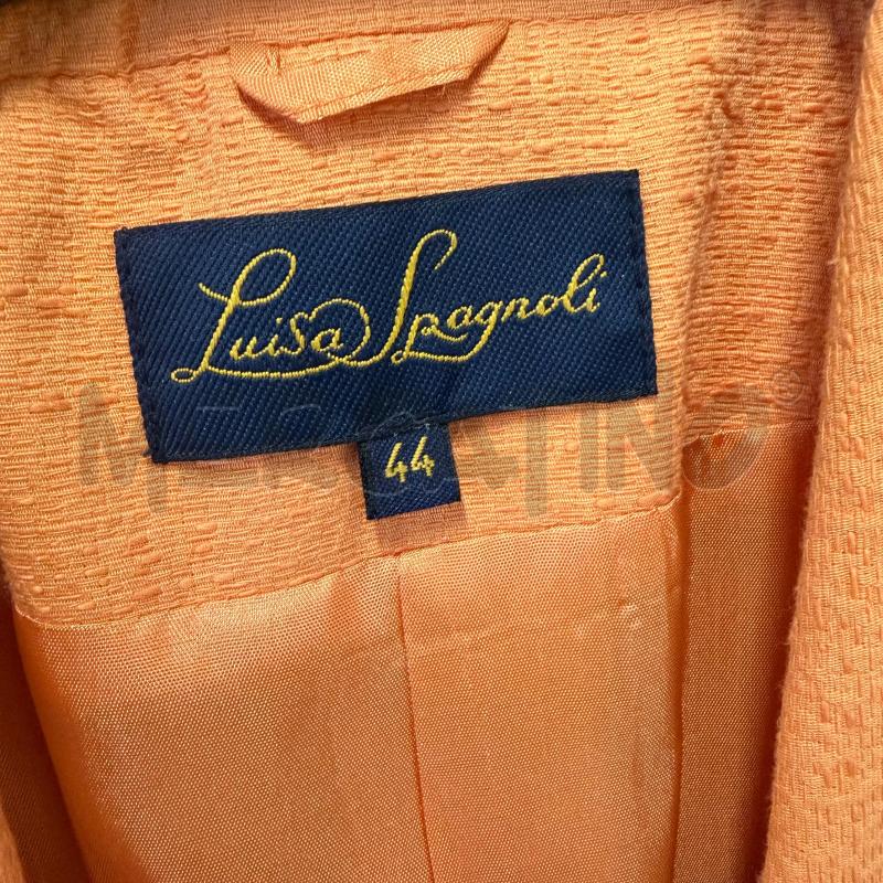 GIACCA DONNA LUISA SPAGNOLI ARANCIO COTONE TESS STRIATO | Mercatino dell'Usato Corbetta 2