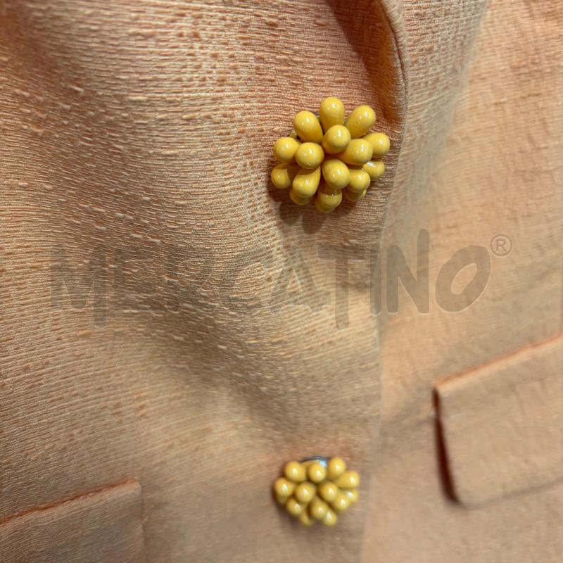 GIACCA DONNA LUISA SPAGNOLI ARANCIO COTONE TESS STRIATO | Mercatino dell'Usato Corbetta 4