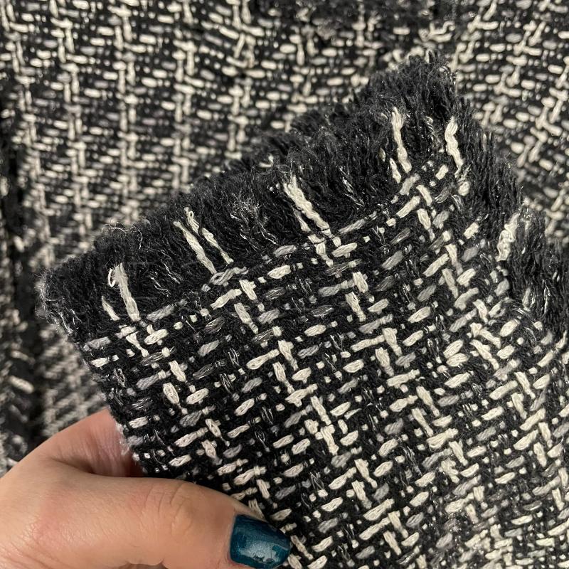 GIACCA DONNA MSGM TWEED GRIGIO/NERO | Mercatino dell'Usato Corbetta 3