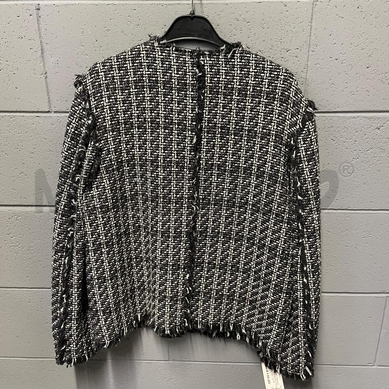 GIACCA DONNA MSGM TWEED GRIGIO/NERO | Mercatino dell'Usato Corbetta 4