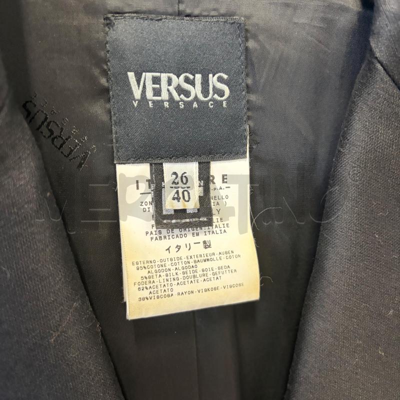 GIACCA DONNA VERSUS M/M NERO SAGOMATA COTONE SETA | Mercatino dell'Usato Corbetta 2