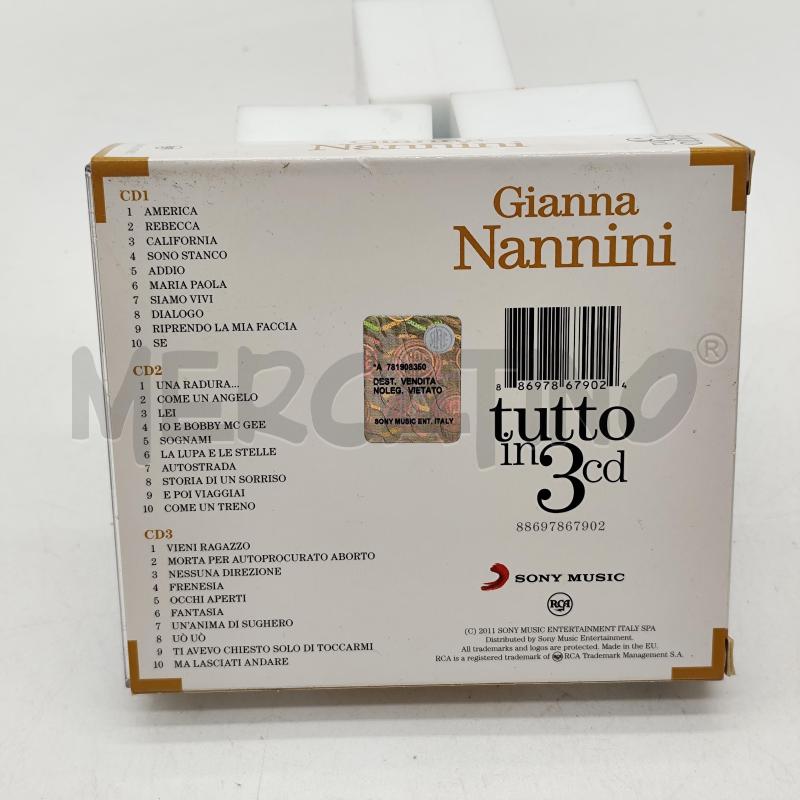 GIANNA NANNINI TUTTO IN 3 CD  | Mercatino dell'Usato Corbetta 2