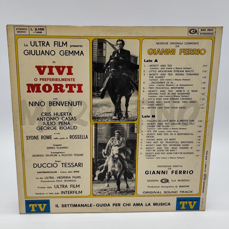 GIANNI FERRIO - VIVI O PREFERIBILMENTE MORTI 33 LP | Mercatino dell'Usato Corbetta 2