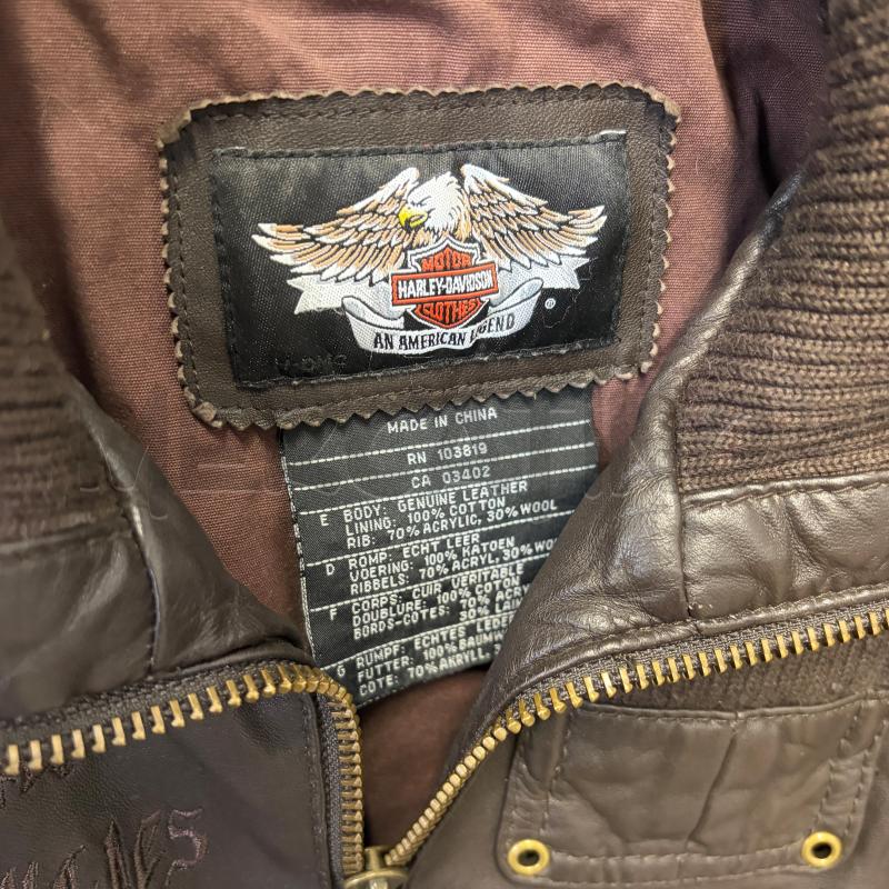 GILET DONNA HARLEY DAVIDSON MARR PELLE TASCHE LOGO CUC | Mercatino dell'Usato Corbetta 2