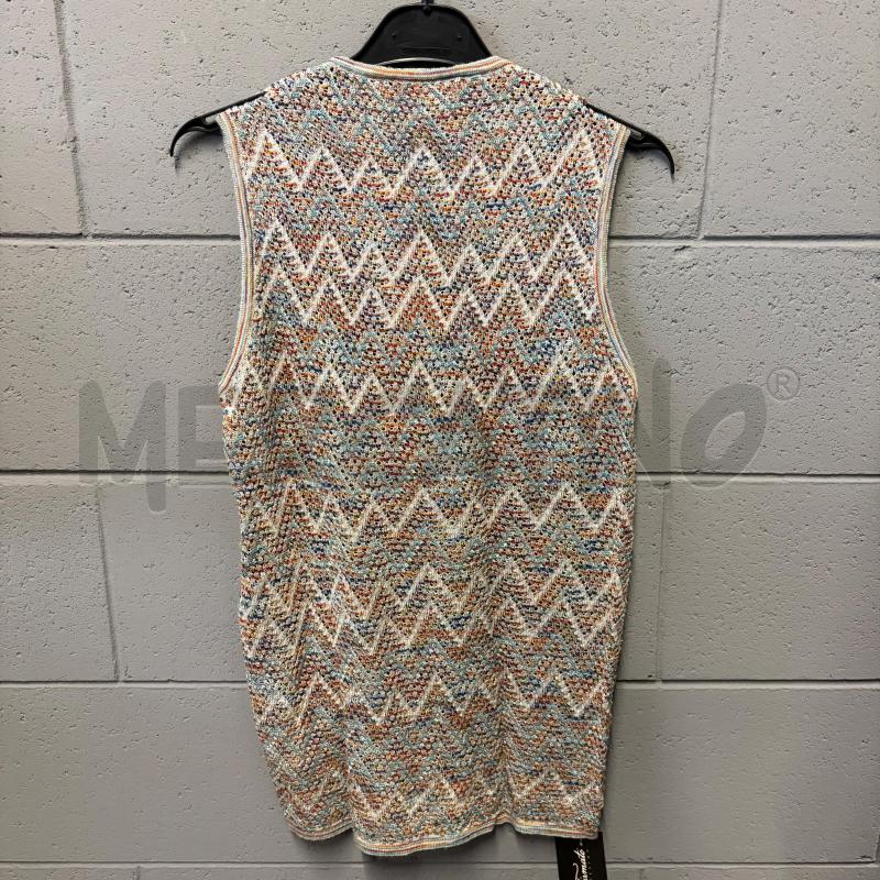 GILET DONNA MISSONI SPORT ZIG ZAG AZZURRO TRAFORATO | Mercatino dell'Usato Corbetta 4