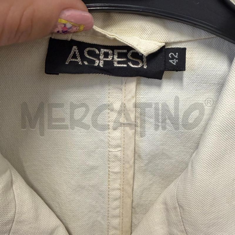 GIUBBINO DONNA ASPESI PANNA TASCHINE BOTTONI | Mercatino dell'Usato Corbetta 2