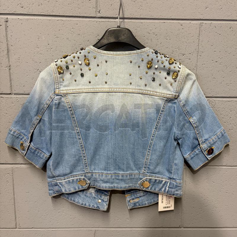 GIUBBINO DONNA ELISABETTA FRANCHI M/M JEANS CROP STRASS | Mercatino dell'Usato Corbetta 4
