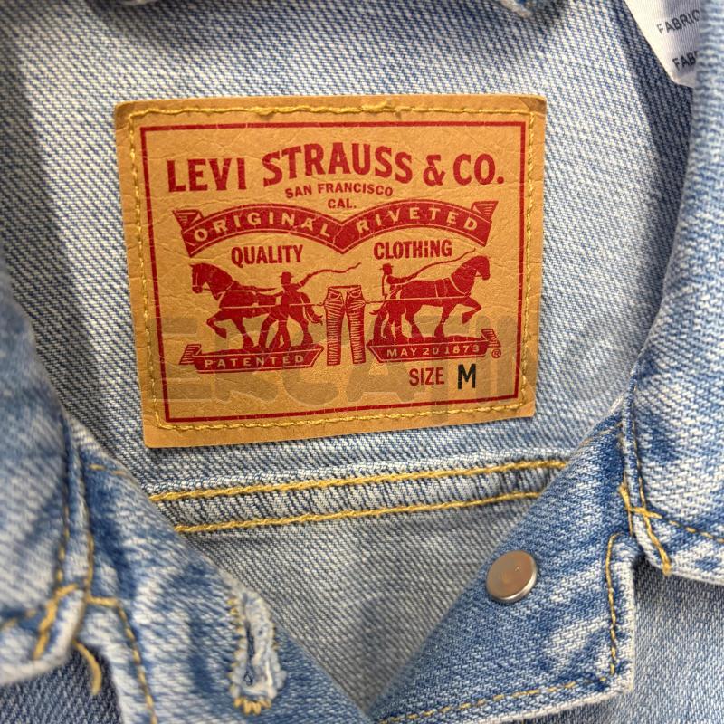 GIUBBINO DONNA LEVIS JEANS CHIARO SFUM CUCIT ECRU | Mercatino dell'Usato Corbetta 2