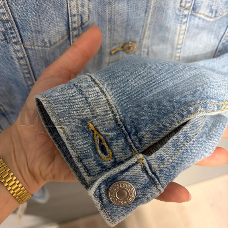 GIUBBINO DONNA LEVIS JEANS CHIARO SFUM CUCIT ECRU | Mercatino dell'Usato Corbetta 4
