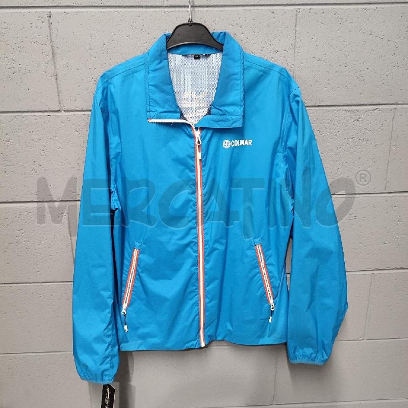 GIUBBINO UOMO COLMAR AZZURRO ZIP CORALLO/BIANCO | Mercatino dell'Usato Corbetta 1