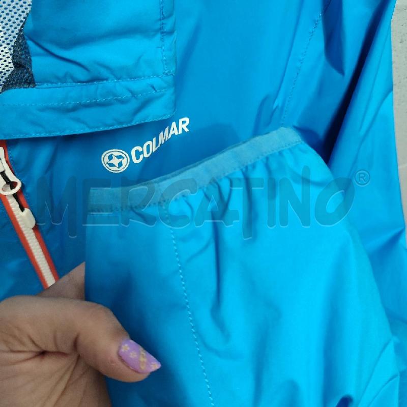 GIUBBINO UOMO COLMAR AZZURRO ZIP CORALLO/BIANCO | Mercatino dell'Usato Corbetta 4