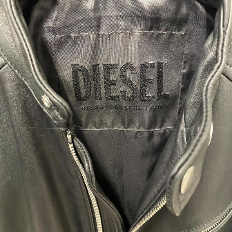 GIUBBINO UOMO DIESEL NERO PELLE ZIP | Mercatino dell'Usato Corbetta 4