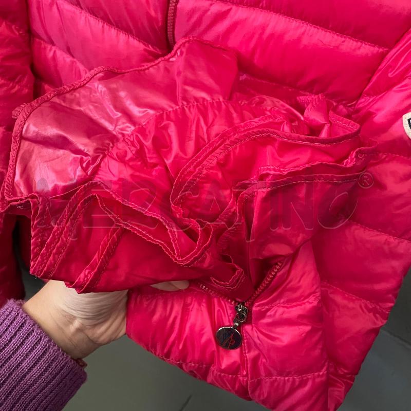 GIUBBOTTO BAMBINO MONCLER FUCSIA MANICHE VOULANT ZIP PIUMINO | Mercatino dell'Usato Corbetta 4