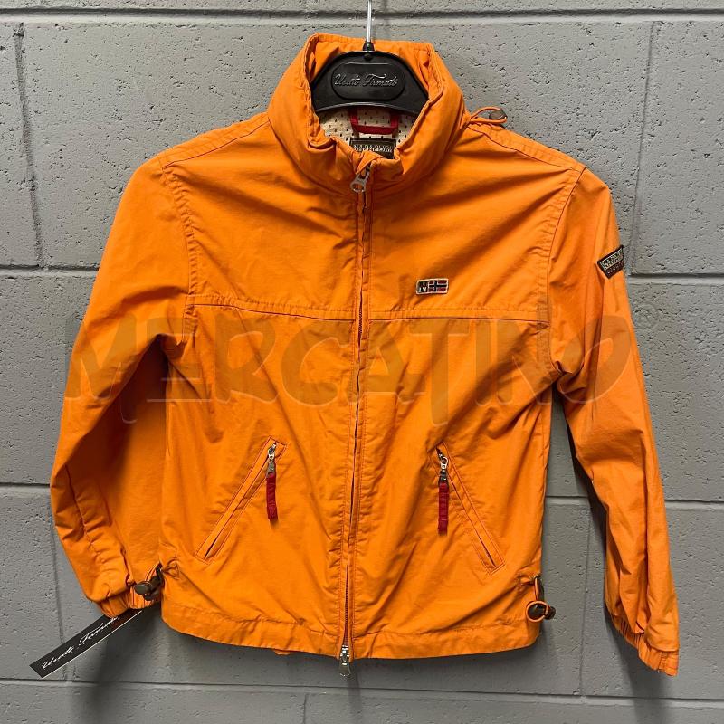 GIUBBOTTO BAMBINO NAPAPIJRI ARANCIO INT TRAF LACCI ROSSI | Mercatino dell'Usato Corbetta 1