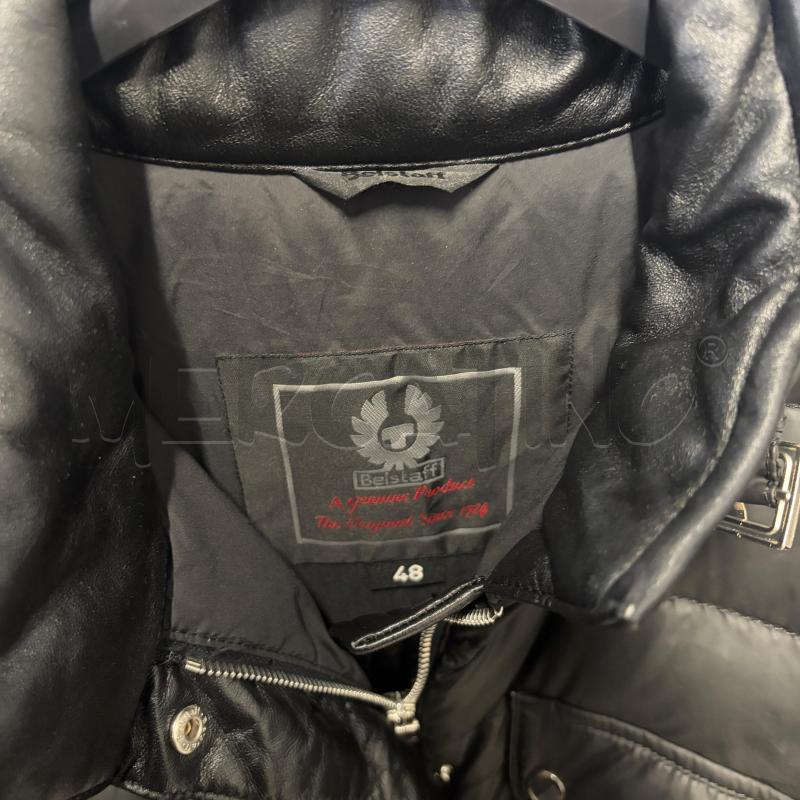 GIUBBOTTO DONNA BELSTAFF NERO LUNGO PIUMINO BORDI PELLE | Mercatino dell'Usato Corbetta 2