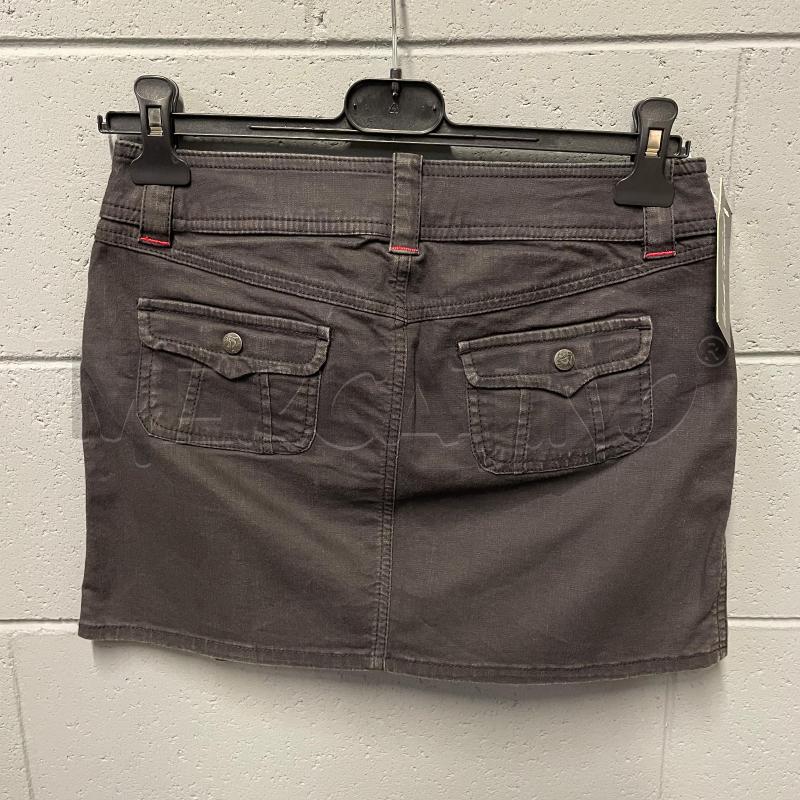 GONNA DIESEL JEANS NERO DELAVE CUCIT ROSSO | Mercatino dell'Usato Corbetta 4