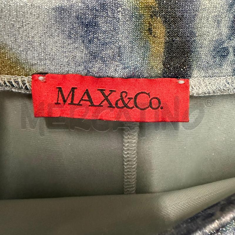 GONNA MAX&CO PLISSE LAME MACCHIE AZZURRO/LILLA | Mercatino dell'Usato Corbetta 2