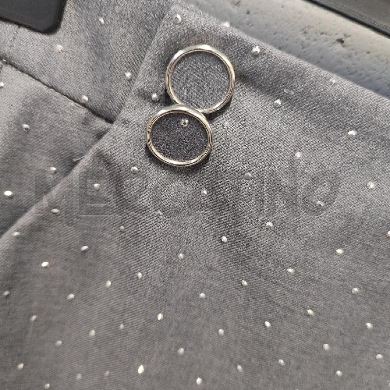 GONNA SIMONA CORSELLINI GRIGIO STRIATO STRASS | Mercatino dell'Usato Corbetta 2