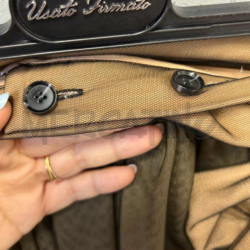 GONNA TWINSET BEIGE TULLE LUNGA TRASPARENTE | Mercatino dell'Usato Corbetta 3