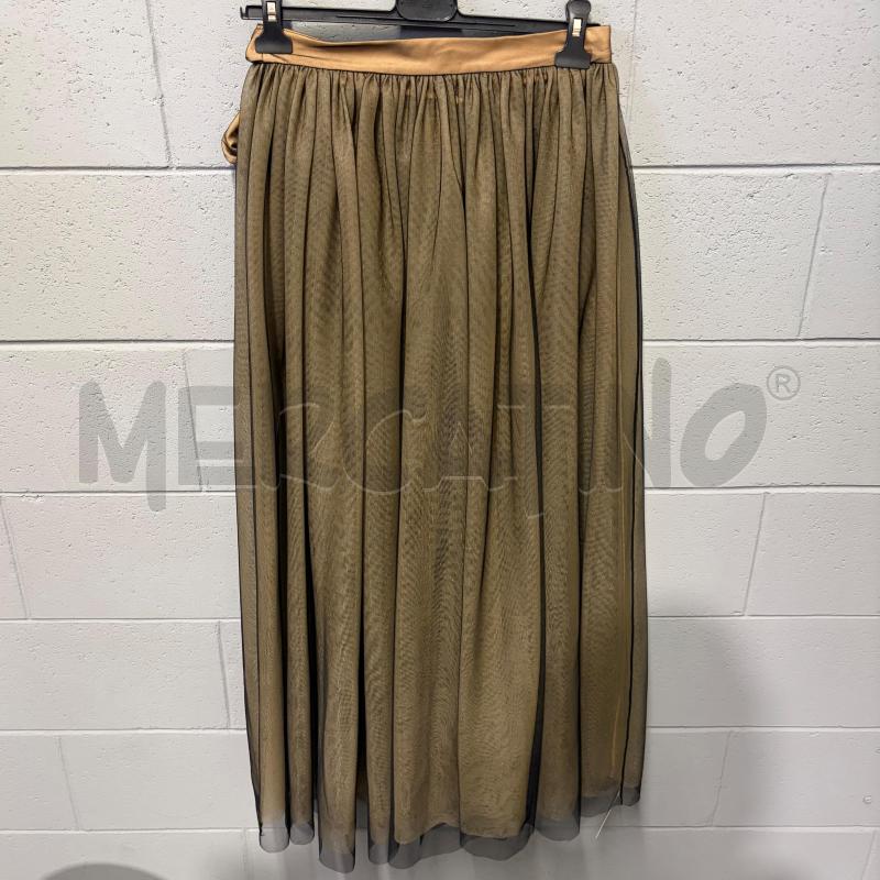 GONNA TWINSET BEIGE TULLE LUNGA TRASPARENTE | Mercatino dell'Usato Corbetta 5