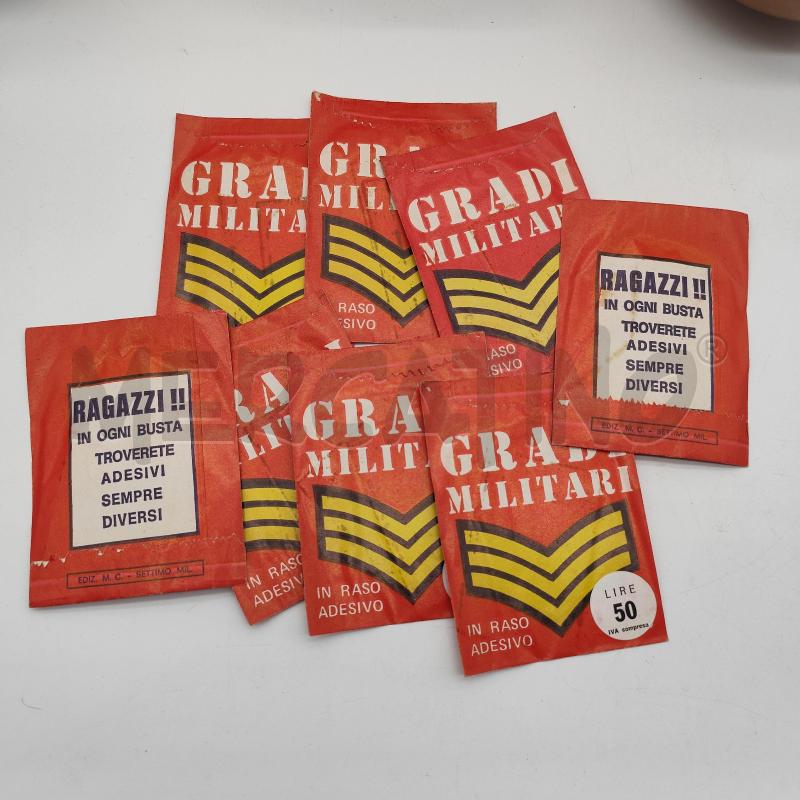 GRADI MILITARI IN RASO ADESIVO 8PZ EDIZ. M.C. | Mercatino dell'Usato Corbetta 1