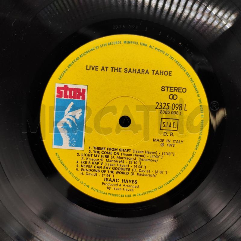 ISAAC HAYES - LIVE AT THE SAHARA TAHOE 2XLP | Mercatino dell'Usato Corbetta 3