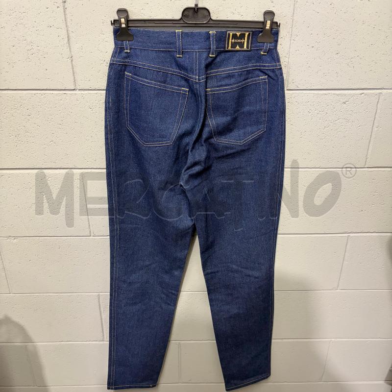 JEANS DONNA ESCADA SCURO RICAMO ELEFANTI DORATI PERLINE | Mercatino dell'Usato Corbetta 4