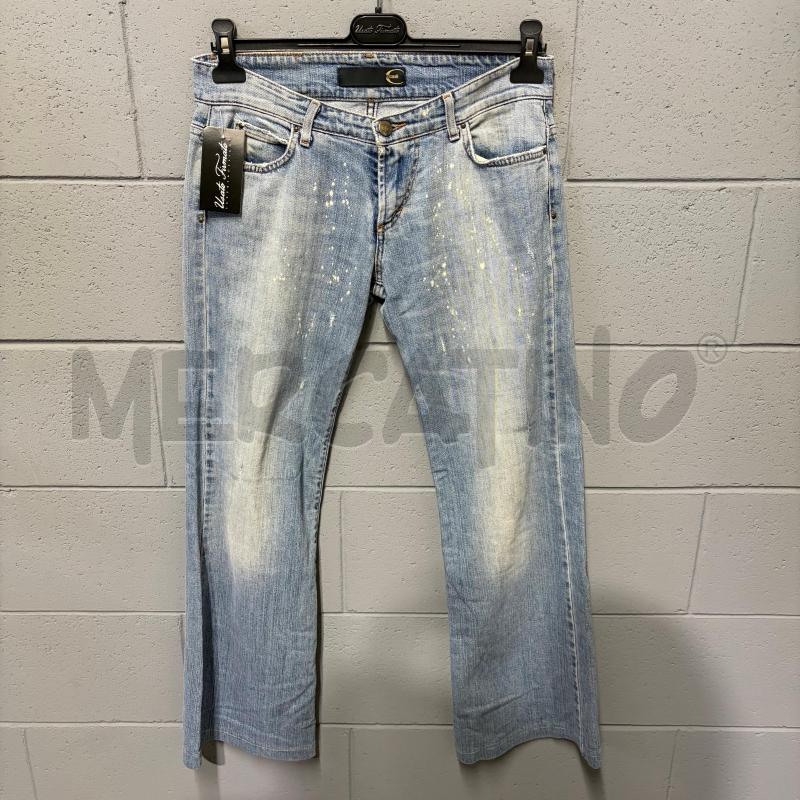 JEANS DONNA JUST CAVALLI SFUM SPRUZZI STAMPA RETRO | Mercatino dell'Usato Corbetta 1