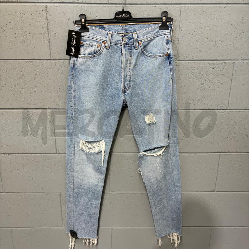 JEANS DONNA LEVIS 501 CHIARO STRAPPI MANINA | Mercatino dell'Usato Corbetta 1