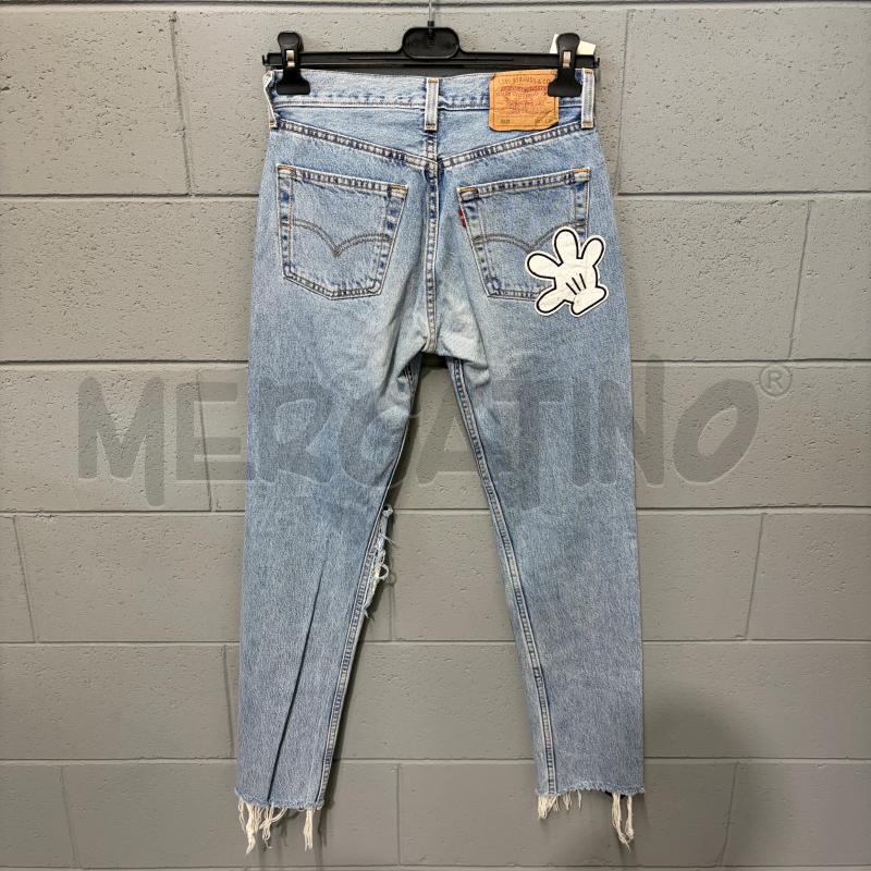 JEANS DONNA LEVIS 501 CHIARO STRAPPI MANINA | Mercatino dell'Usato Corbetta 2