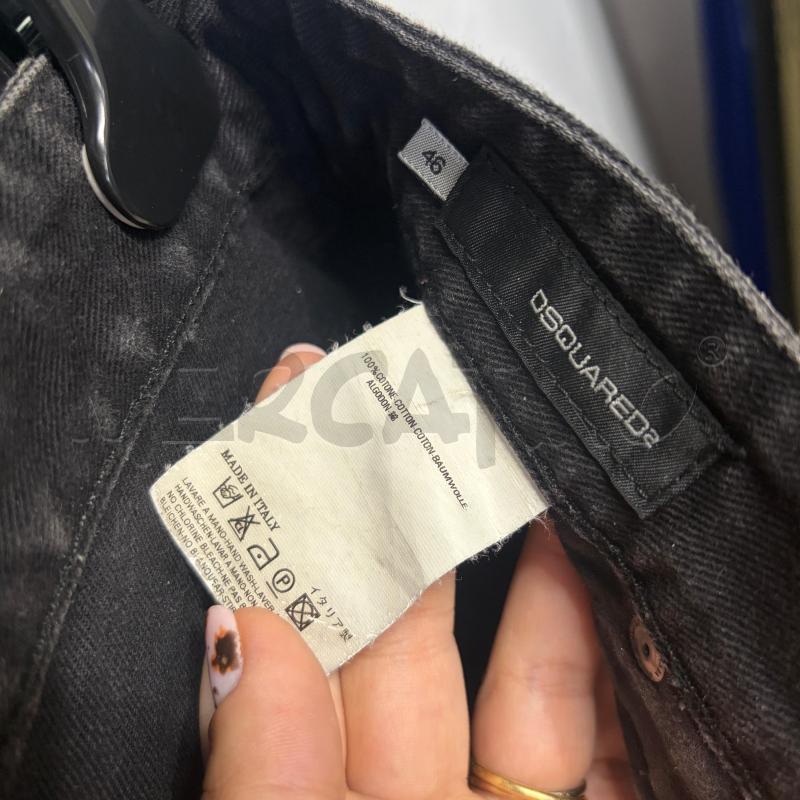 JEANS UOMO DSQUARED2 NERO DELAVE VITA BASSA | Mercatino dell'Usato Corbetta 3