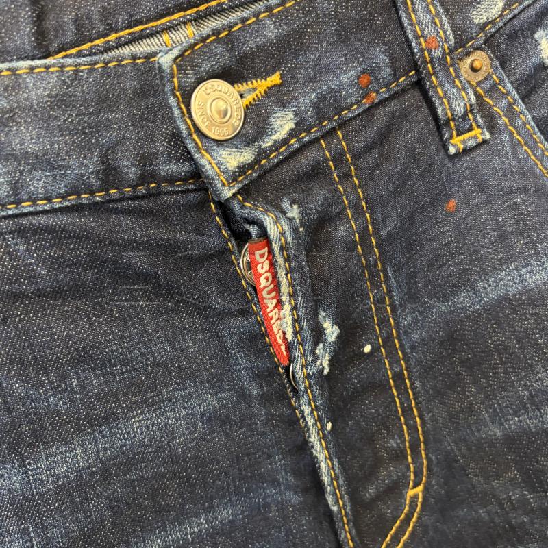 JEANS UOMO DSQUARED2 SCURO SPRUZZI STRAPPI | Mercatino dell'Usato Corbetta 2
